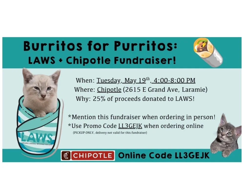 Fundraiser at Chipotle: Burritos for Purritos